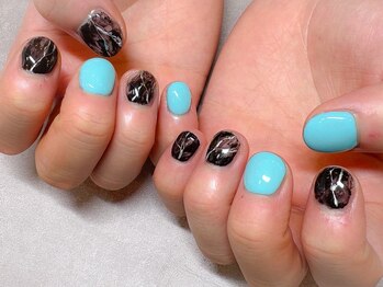 ルアナ(Luana.)/モヤモヤブラックメンズネイル