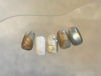 ラクネイル 浦和店(raku nail)/マットミラーニュアンス