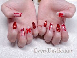 赤チェックデザイン