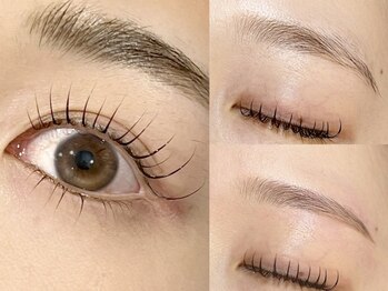 ラッシュアンドワックス ブレイブニューヨーク(Lash&Wax Brave nyc.)の写真/【美眉毛スタイリング追加¥4400】当店大人気☆美眉毛+まつ毛パーマのセットクーポンご用意◎美眉で印象UP!