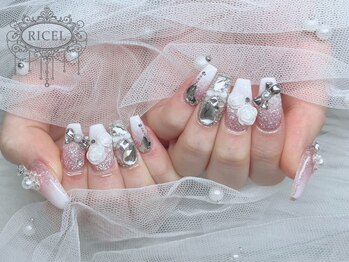 リシェル 原宿店(Ricel)の写真/憧れのデザインも叶う◎手元を華やかに彩る10本パーツつけ放題も♪[原宿/韓国ネイル/ワンホンネイル/Y2K]