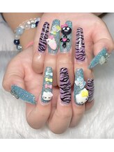 キアラネイルサロン/チップ長さだし持ち込みデザイン