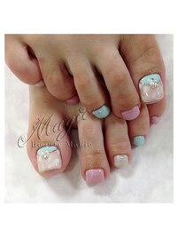 フット　パステルマーブル