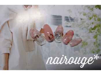 ネイル―ジュ 札幌大通店(nairouge*)/雪ピンクマーブル♪