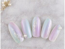 カラフルグラデーションネイル