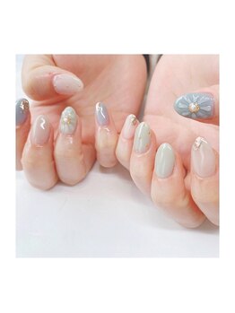 ビューティービースト フォー ネイルアンドアイラッシュ 松浜店(beauty:beast)/ぷっくりフラワーネイル