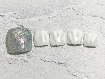 フレイムス アイラッシュ アンド ネイル(FRAMES)/フットニュアンスネイル♪