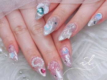 イル 神戸店/フラッシュ×ミラーネイル