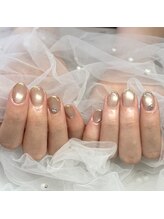 アイリッシュネイル 久屋大通店(Irish Nail)/マグネット×ラメライン