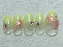 ネイルビート(NAIL BEAT)/グラデーションネイル　フラワー