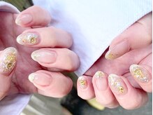 ネイルマジック 仙台一番町店(NAIL MAJIC)/金箔キラキラネイル☆￥8800
