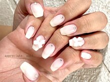 アプリシーエイトネイル(appreciate nail)/【ワンカラー】リボン♪