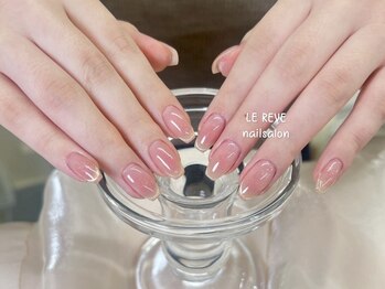 ルレーブ(LE REVE)/チークマグネットフレンチネイル