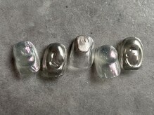 こゆび/ぷっくりミラーネイル