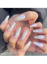 ネイルサロン アニーアンドジーノ シド(NAIL SALON Annie&Gino shido)/ホワイトミラーネイル