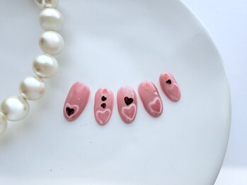 バレンタインネイルデザイン