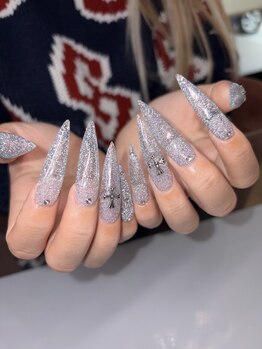 オルリット(olrit)の写真/【ジェル長さ出し/チップ長さ出し】思わず見惚れる華やかな指先に★貴方の「なりたい」を叶えるサロン♪