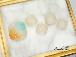 (824)ニュアンス風Footネイル