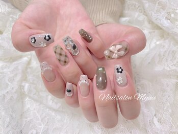 ネイルサロン ミュウ 池袋店(nailsalon Myuu)/チェックネイル♪