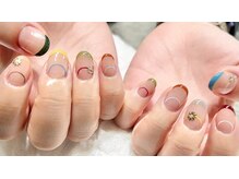 ネイル シスター(nail sister)/カラフルフレンチネイル