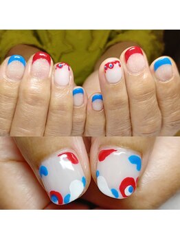 マニエネイル(mani e nail)/EXPO気分♪艶UPネイルで魅せる