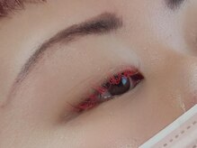 3Dカラーラッシュ　ブラウン×レッド