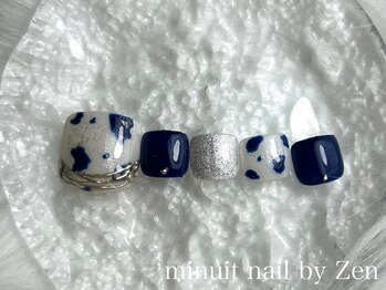 ミニュイネイルバイゼン(minuit nail by Zen)/【foot】定額デザインコース