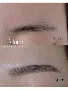 Allure’【マツエク/フラットラッシュ/バインドロック/LED/まつ毛パーマ/眉毛】/美眉×ラミネーション