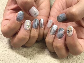 大理石ネイル！