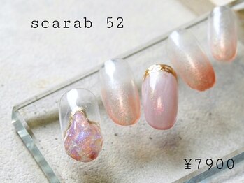スカラべネイル52 春日部(Scarab Nail 52)/◇クリスタル*ニュアンス¥7900