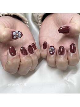 サロンドウイ(salon de OUI)/ボルドーグリッター
