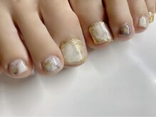 キラネイル アンド アイラッシュ by World Beauty(KIRA)/大人ニュアンスフット