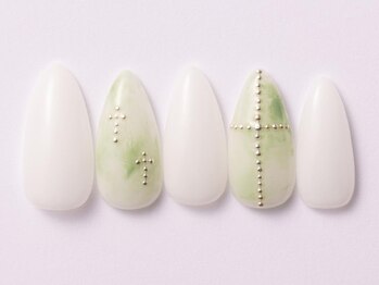 ジェミーネイル エビス(Jemiy nail ebisu)/マーブルクロスチェーン8750yen