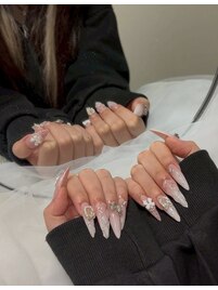 難波ネイル/長さだし/持ち込み