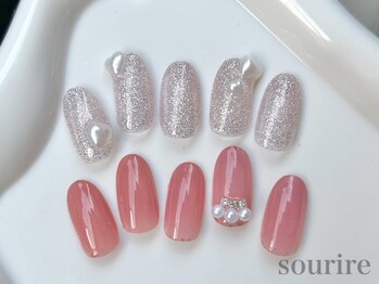 スリール(sourire by PRESS NAIL&EYELASH)の写真/[写真:¥5900]住吉駅スグ◆オフ込・完全定額制・時短サロン☆時間&価格がずっと一緒なので,通いやすさ抜群♪