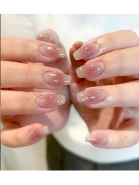 ワンホンチークネイル