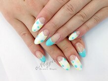 ネイルサロン ビューティーマジック 川口店/ ドット＆逆フレンチ