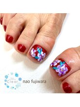 クリアー 日本橋小伝馬町(Clear)/70代マダムの華やかな足元ネイル