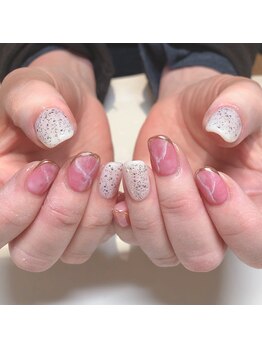 ネイルサロン マハロ 横浜四季の森フォレオ店(Nail Salon Mahalo)/大理石風ネイル