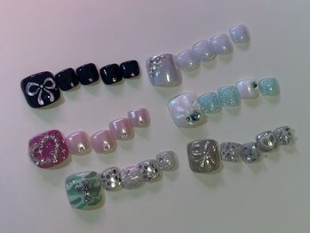 ジェミーネイル エビス(Jemiy nail ebisu)の写真/さりげなくトレンド感をプラスしたい方におすすめ!定額で選びやすい！【FOOT】trend course10480YEN～☆