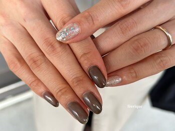 フェリークネイル(feerique nail)/ポイントデザイン/圓山