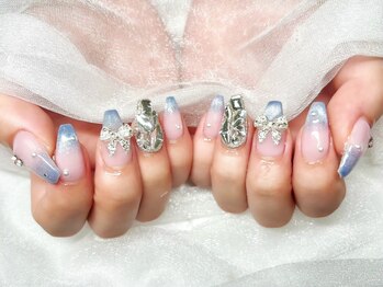 ロワ バイ ジョアアンジェ(Roi by joieange)/ブルー/グラデーション/リボン