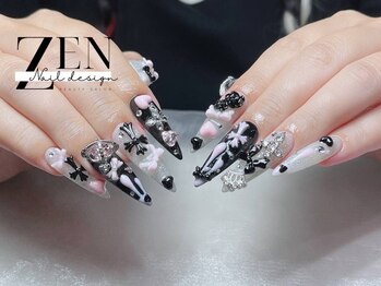 ゼン ネイル デザイン 池袋(ZEN NAIL DESIGN)/題長さだしやり放題×つけ放