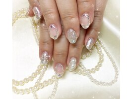 シルバーラメホロネイル