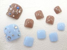 ネイルサロン クイール 小山店(NAIL SALON QUILL)/ワンカラー×ストーン