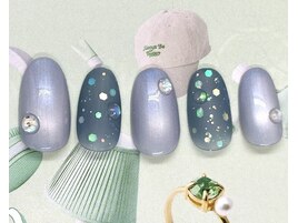 うるうる水滴ネイル