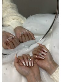 難波ネイル/長さだし/持ち込み