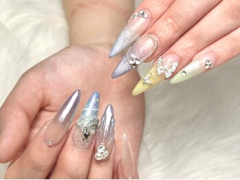 ネイルサロン イズ(nail salon I'z)の写真/持ち込みデザインの再現率には自信あり◎パーツ持ち込みもOK!浮かない、取れないノンストレスのネイルを♪