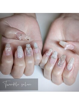 ティンクル サロン(Twinkle salon)/キルティング×リボンネイル