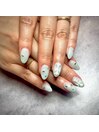 ミントグリーン&クロムネイル